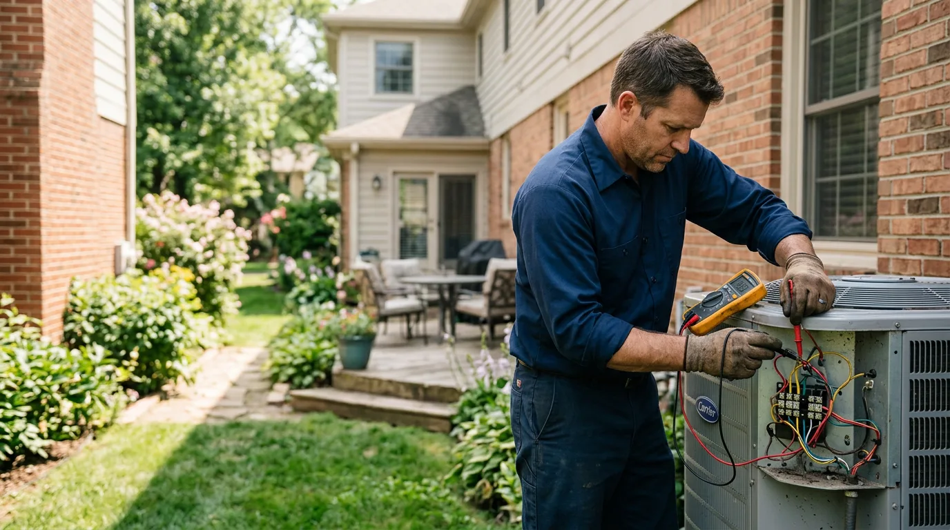 HVAC technician working near Gettysburg, OH
